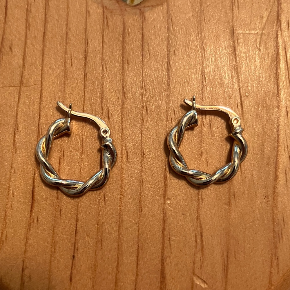 Elegant Gold Plated Hoop Earrings